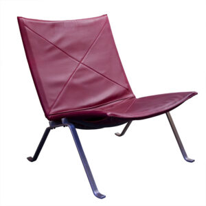 PK 22 Red Leather, Poul Kjaerholm, Kold Christensen