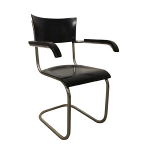 1931, Mart Stam for Thonet, Black Wooden S43F