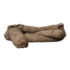 Very Long Original Snake Couch in Old Brown Leather, Hans Roebers
