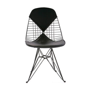 DKR 2  Eames Wire Chair Bikini Black Leather, , Ray & Charles Eames