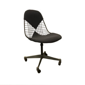 Black DKR Dark Grey Upholstery Eames, Herman Miller Office base wheels