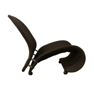 Easy Chair G in Original First Brown Fabric, Verner Panton, Rosenthal