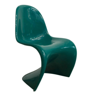 Green Stackable Chair, Verner Panton, Miller
