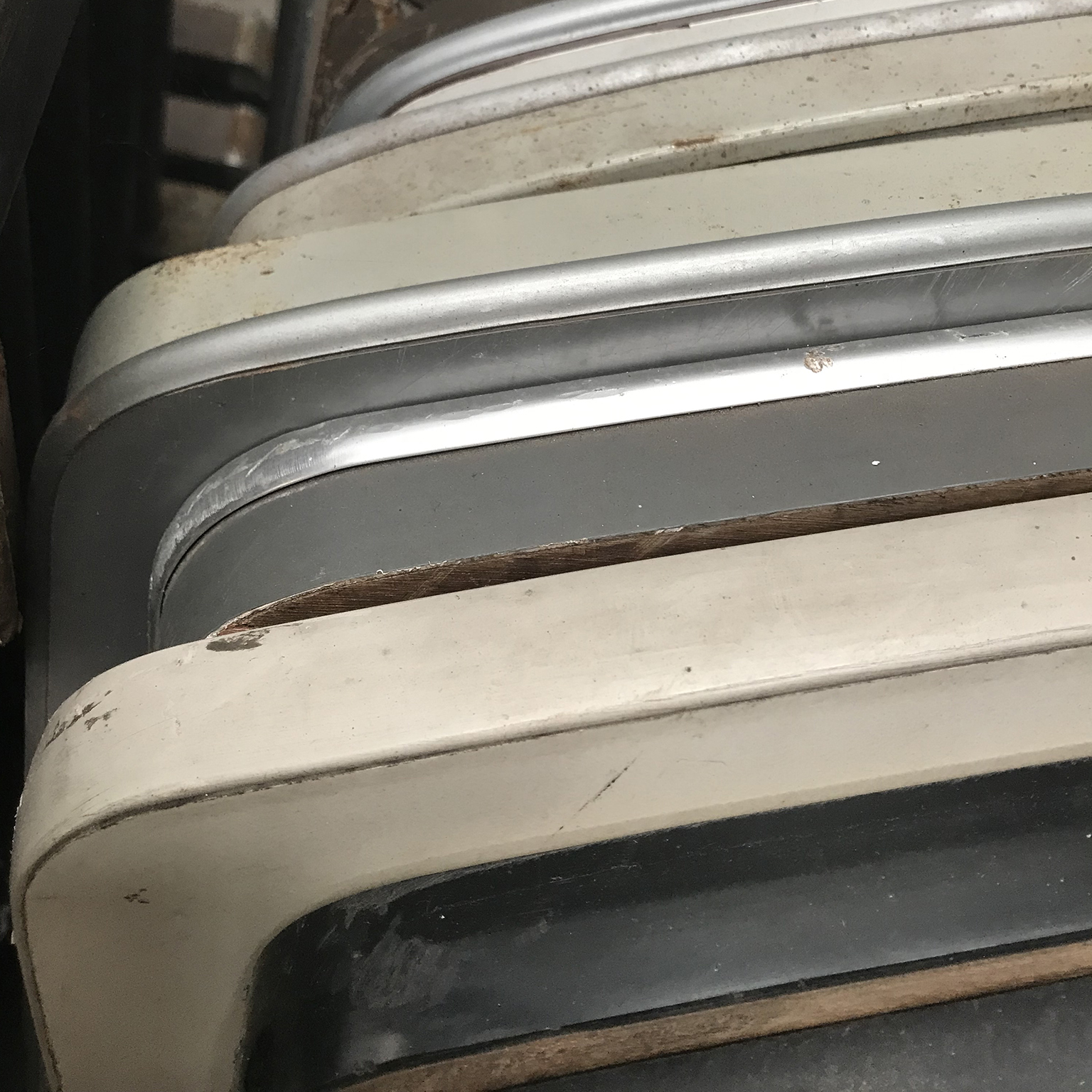 Circa 1960s, Industrial Reception Table Tops with Round Curve - Image 18