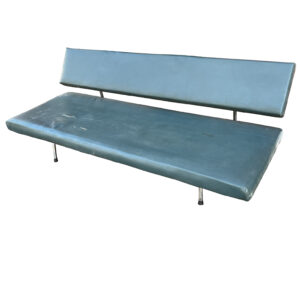 Sofa Bed Martin Visser, Spectrum Couch BR03 to redo, now in Grey Green Artificial Leather