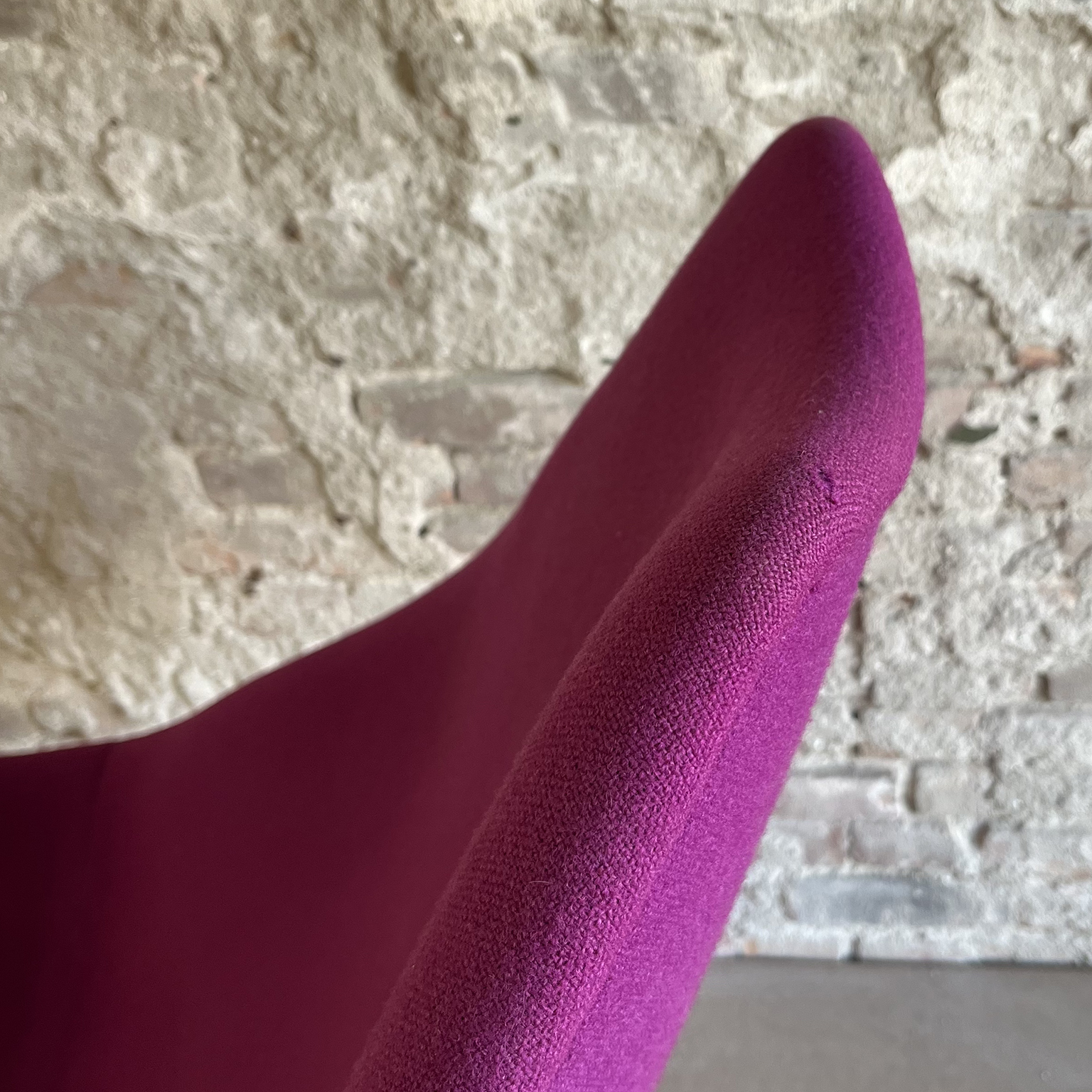 Original Early Version Rocking Chair in Pink Purple Upholstery by Geoffrey Harcourt - Image 16