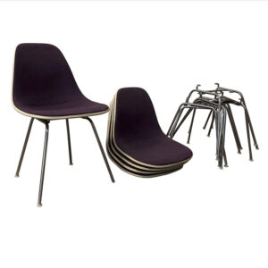 Ray & Charles Eames for Herman Miller, DSS Upholstered Fiber H-Base Chair