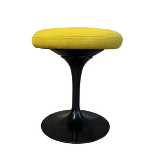 Swivel Stool Yellow Seat and Black Foot, Saarinen by Knoll