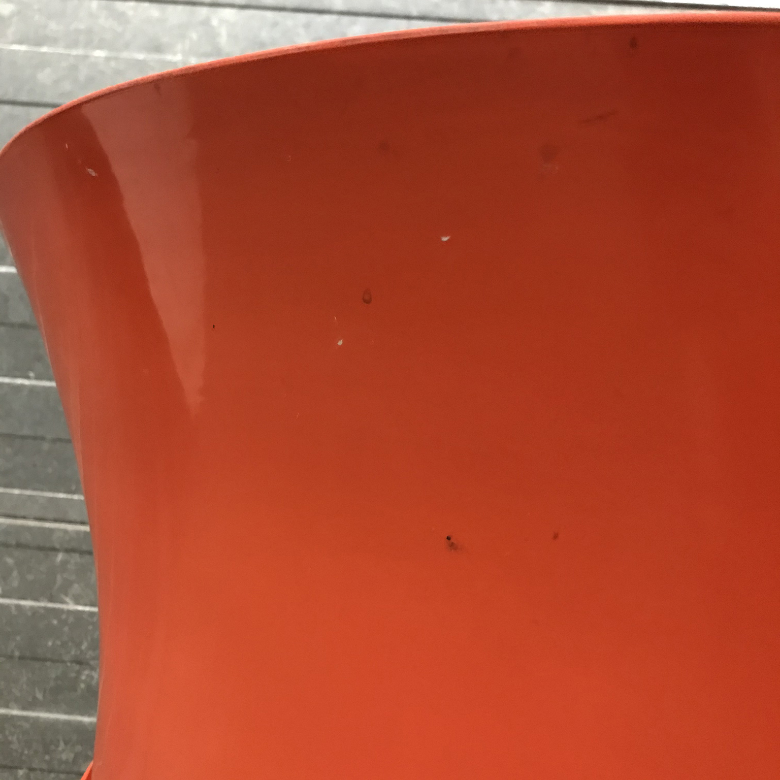 Set of Four Orange Selene Chairs - Image 13