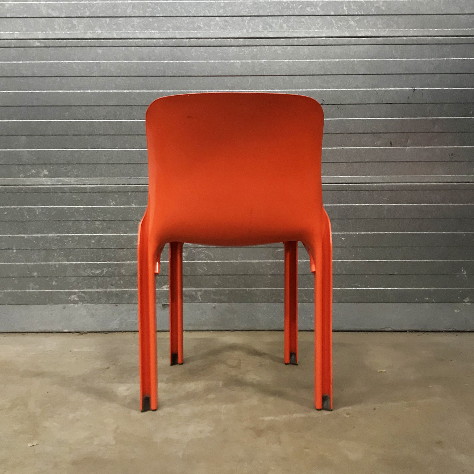 Set of Four Orange Selene Chairs - Image 6
