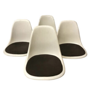 Miller, Set Dss Fiberglass Chairs and Original Cushions, Ray & Charles Eames