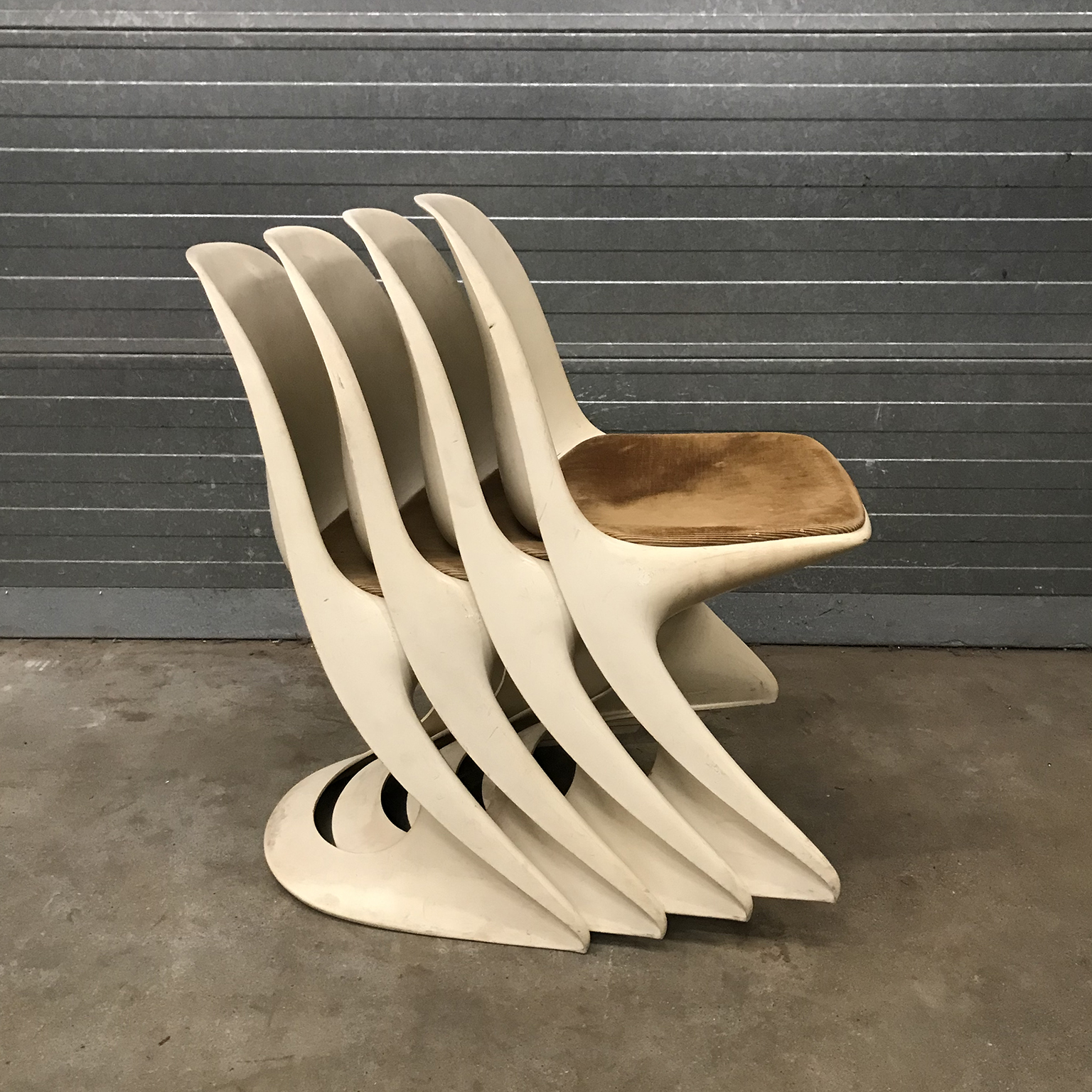 Set of Four Cream Colored Casalino Dining Chairs by Alexander Begge - Image 2
