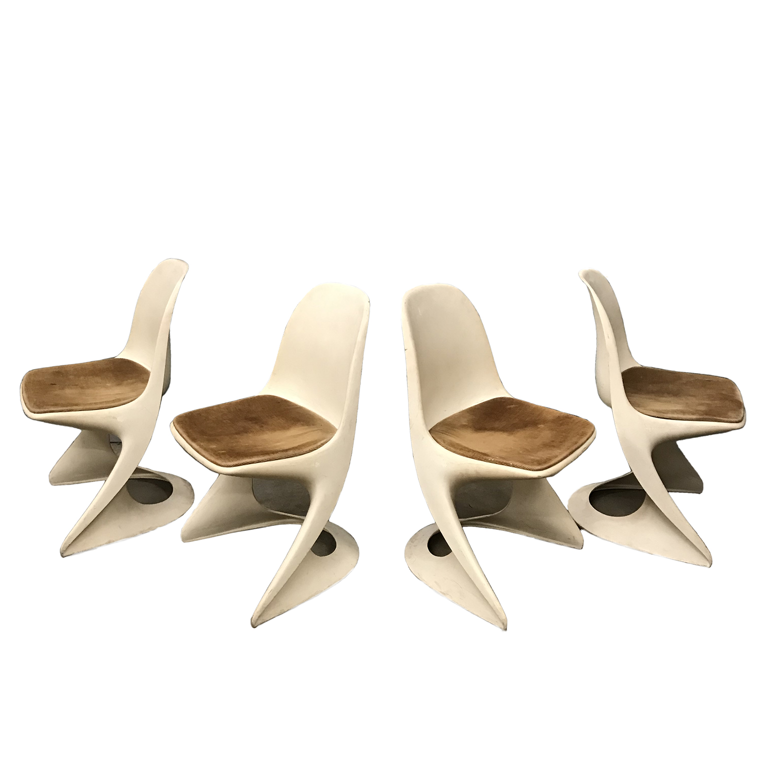 Set of Four Cream Colored Casalino Dining Chairs by Alexander Begge