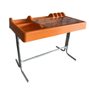 Space Age Orix Orange Writing Desk by Vittorio Parigi and Nani Prina for Molteni, 1970
