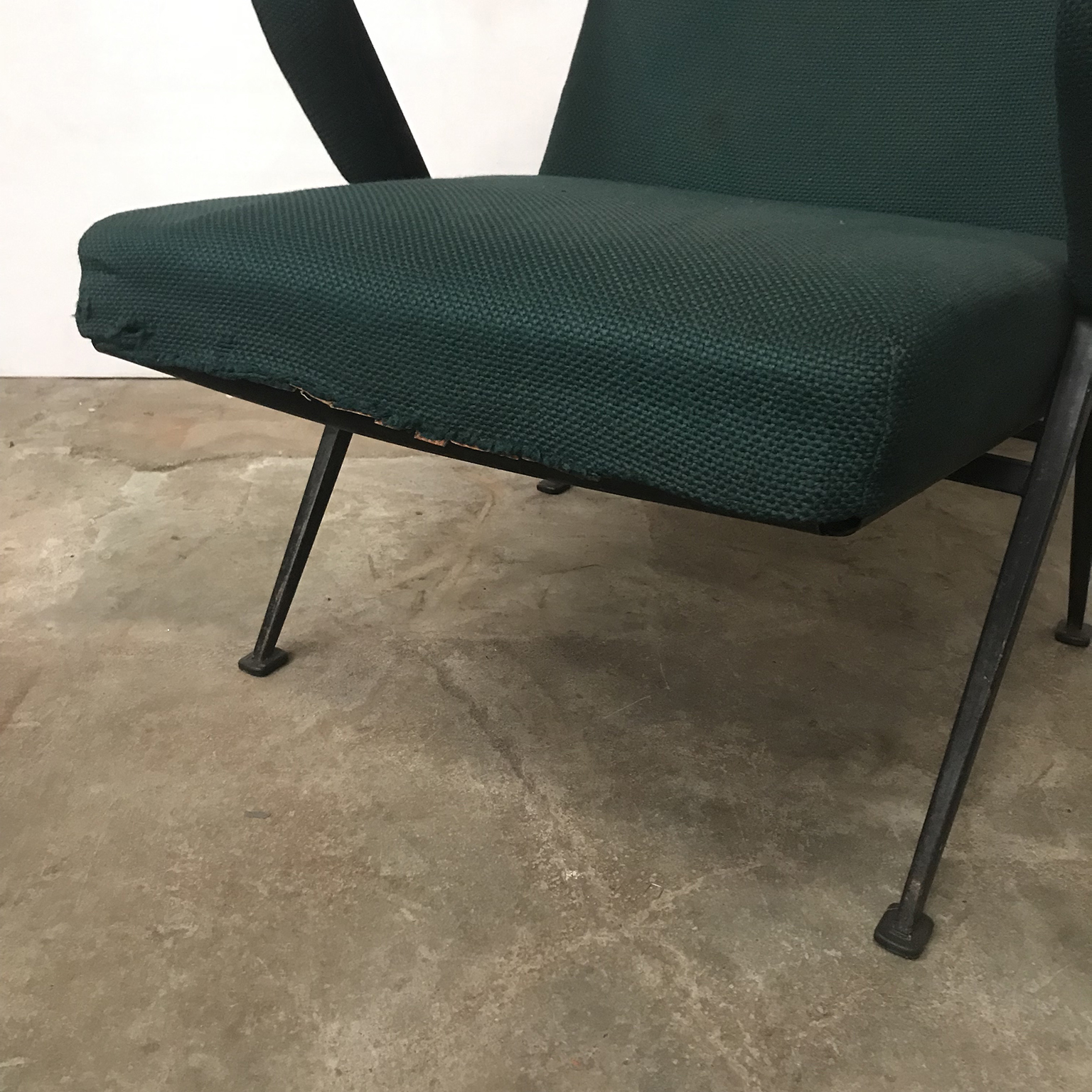 Repose Lounge Armchair Green Upholstery, Friso Kramer, Ahrend - Image 13