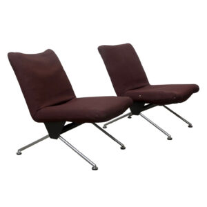 Two Mid-Century Dutch Easy Chairs 1432, Cordemeyer, Gispen