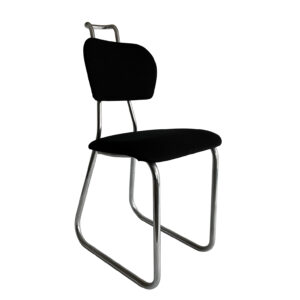 W.H. Gispen for Gispen Culemborg, Holland, Original Pre War Typing Chair in Black Fabric Upholstery