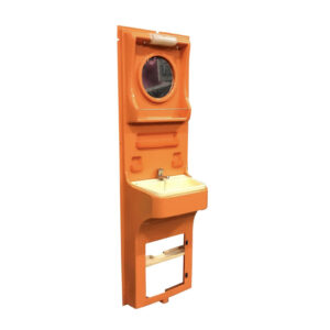 Seventies Orange Plastic Washstand