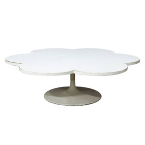 White Laminate Pop Art "Le Cloud" Coffee Table + Extra Top, Kho, Liang le