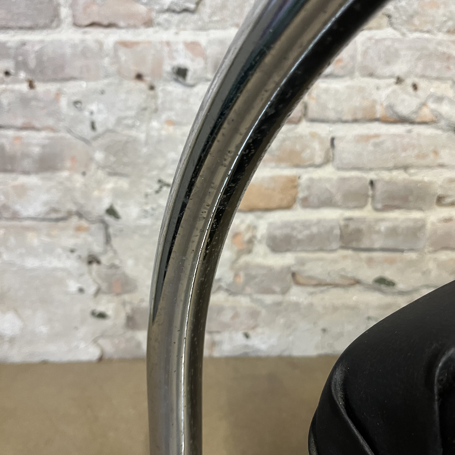 Tubax Armchair in Black Faux Leather - Image 12
