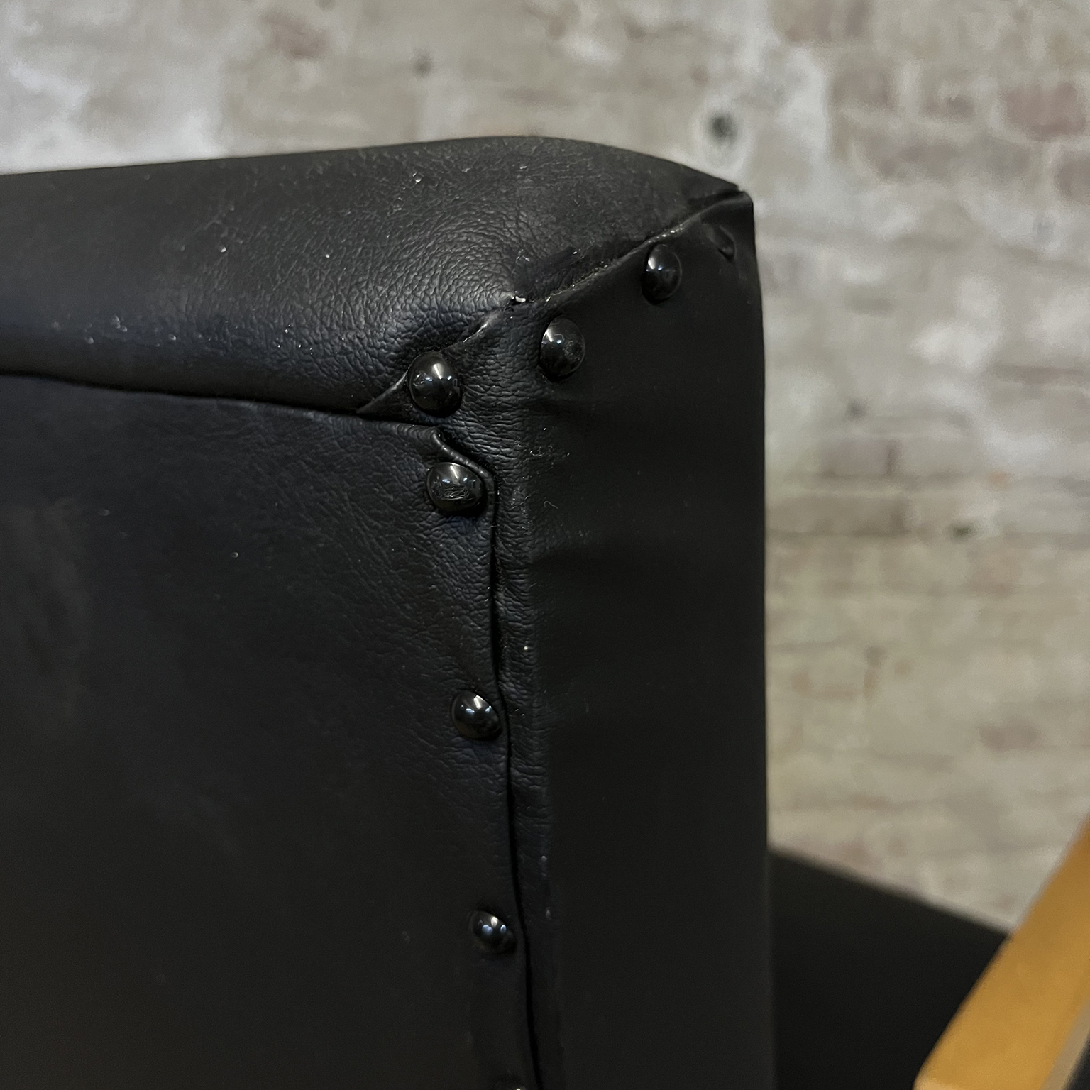 Tubax Armchair in Black Faux Leather - Image 15