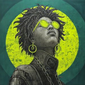 Lady in Green, Artwork on Canvas