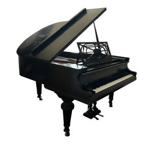 Beautiful Black Small Grand Piano by Rönisch
